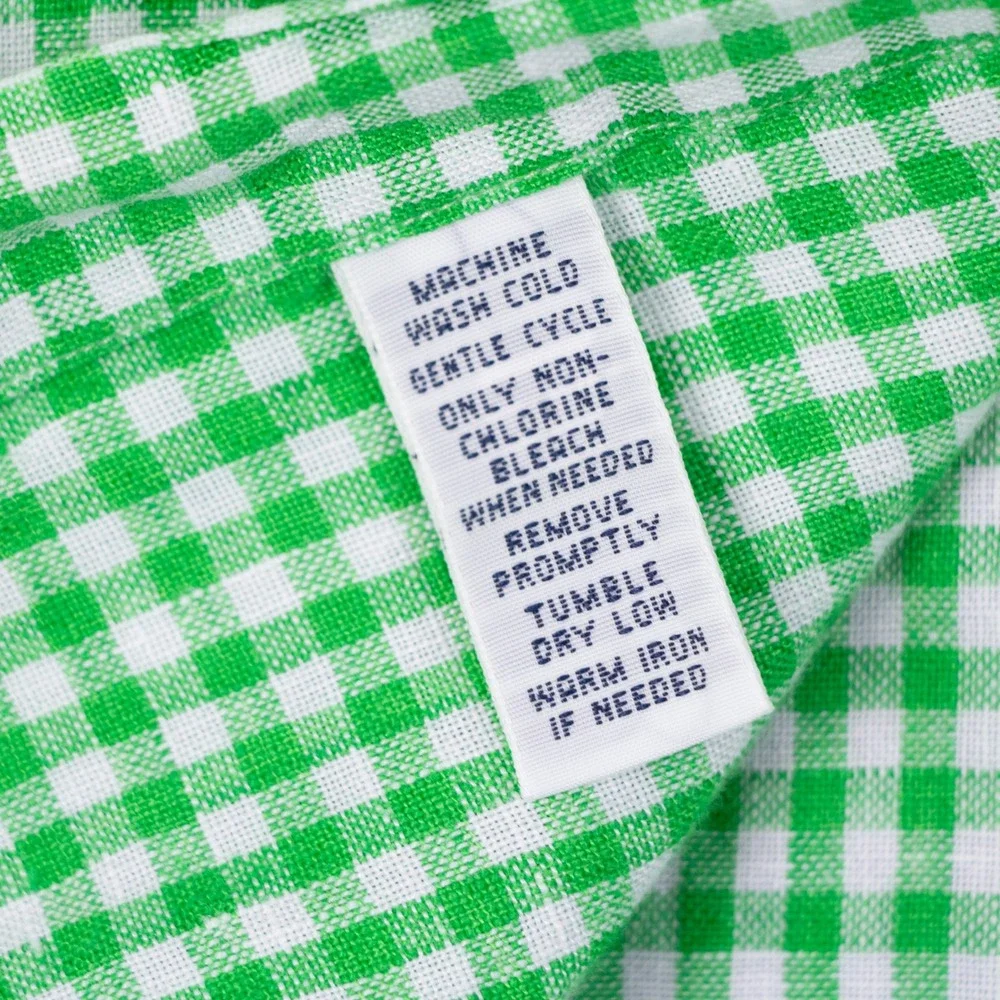 Vintage Polo Ralph Lauren Mens XL Green Gingham Classic Fit 100% Linen SS Shirt